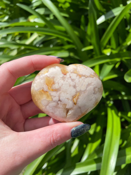 Flower Agate Heart E