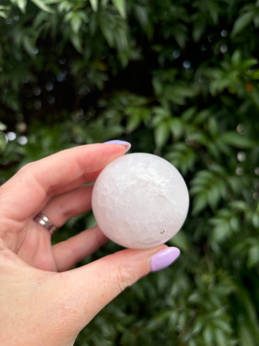 Pink Mangano Calcite Sphere B