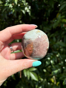 Blue Calcite Heart Large B