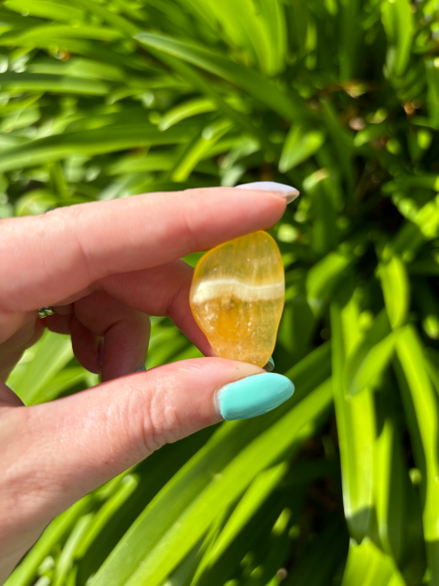 Orange Calcite Tumbled Stone