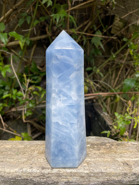 Blue Calcite Large Point A