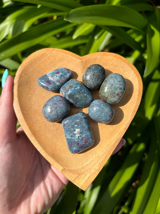 Ruby & Kyanite Tumbled Stone
