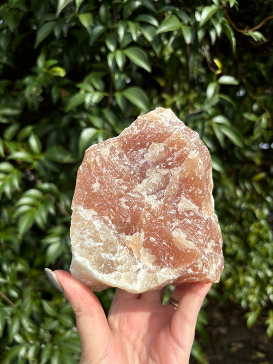 Rose Calcite Large Rough Piece A