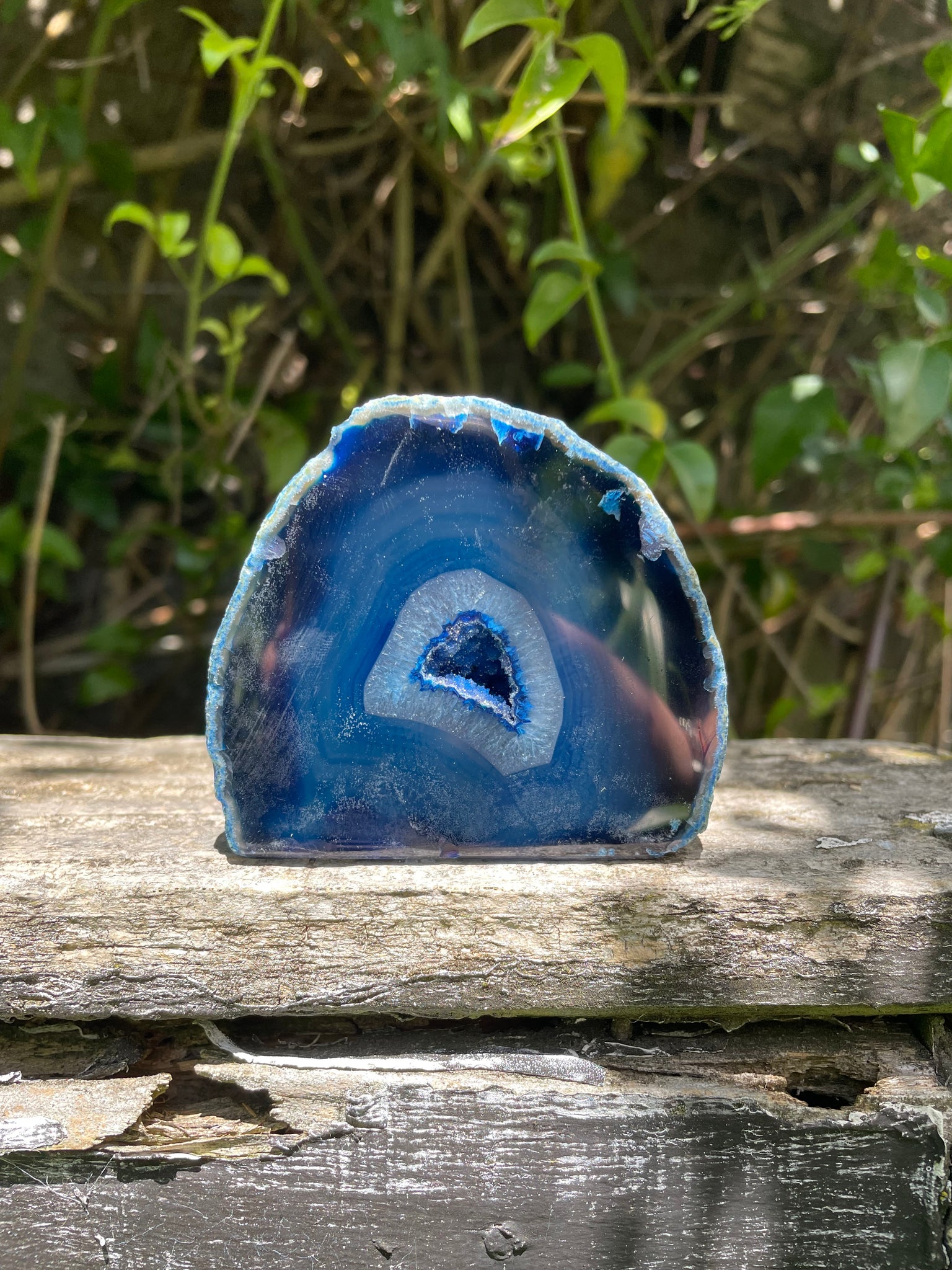 Blue Agate Geode D
