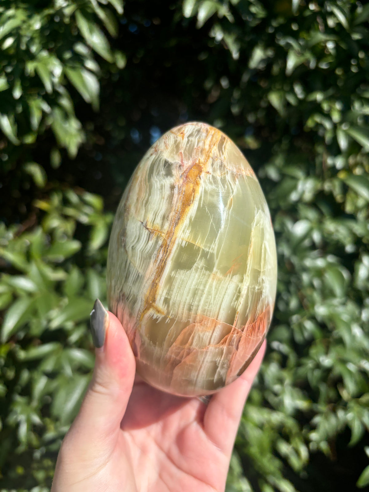 Banded Calcite Rocks Banded Calcite Large Egg A – Daughters And Co Crystals