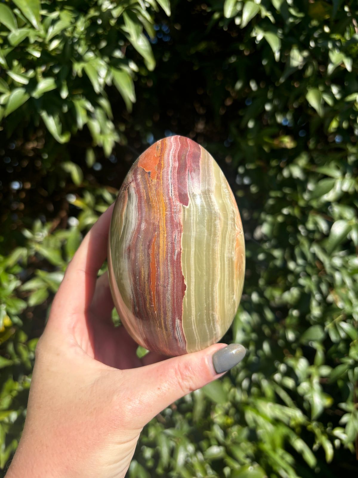Banded Calcite Rocks Banded Calcite Large Egg B – Daughters And Co Crystals