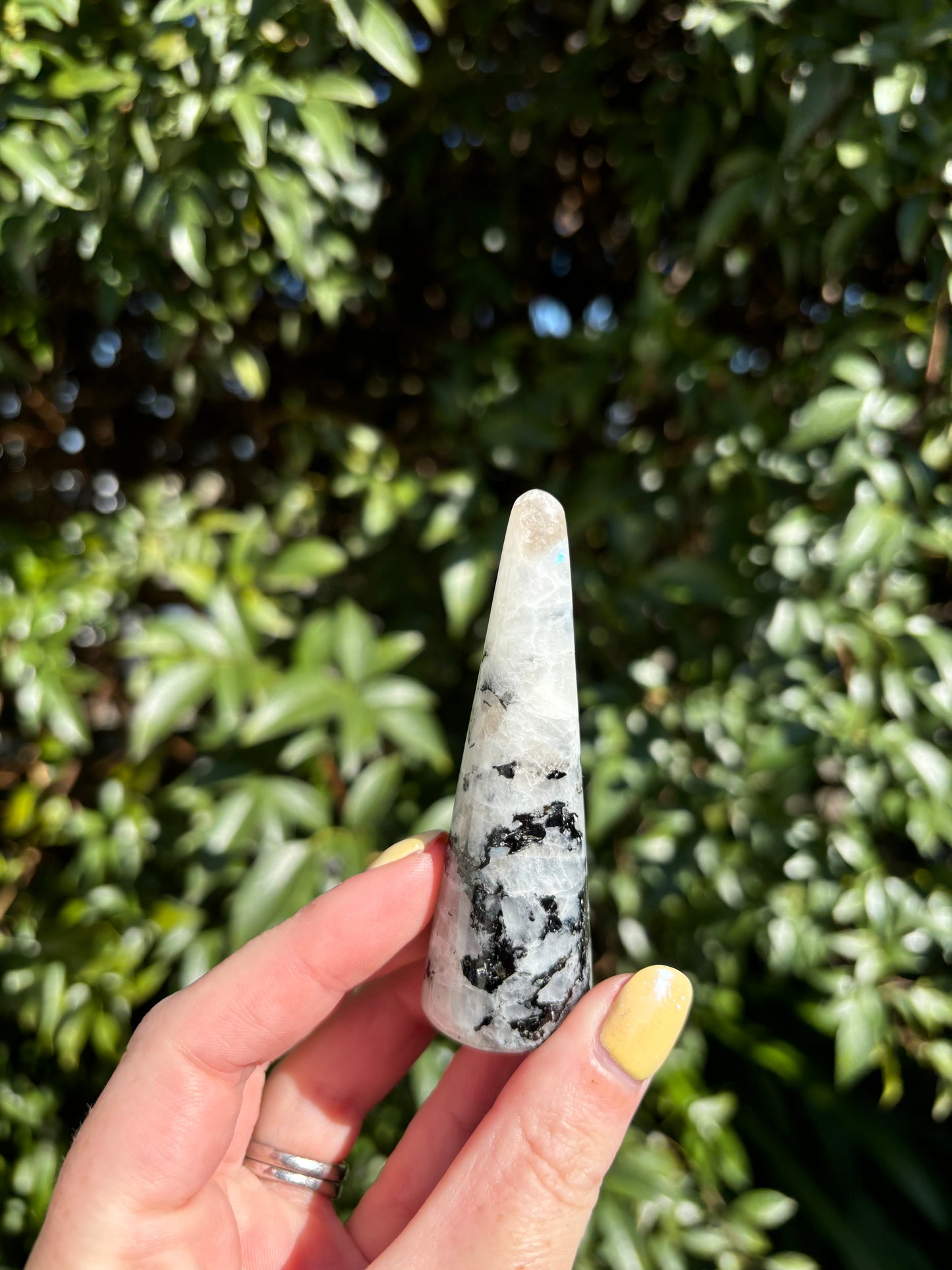 Rainbow Moonstone Ring Holder A