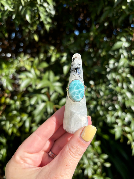 Rainbow Moonstone Ring Holder B