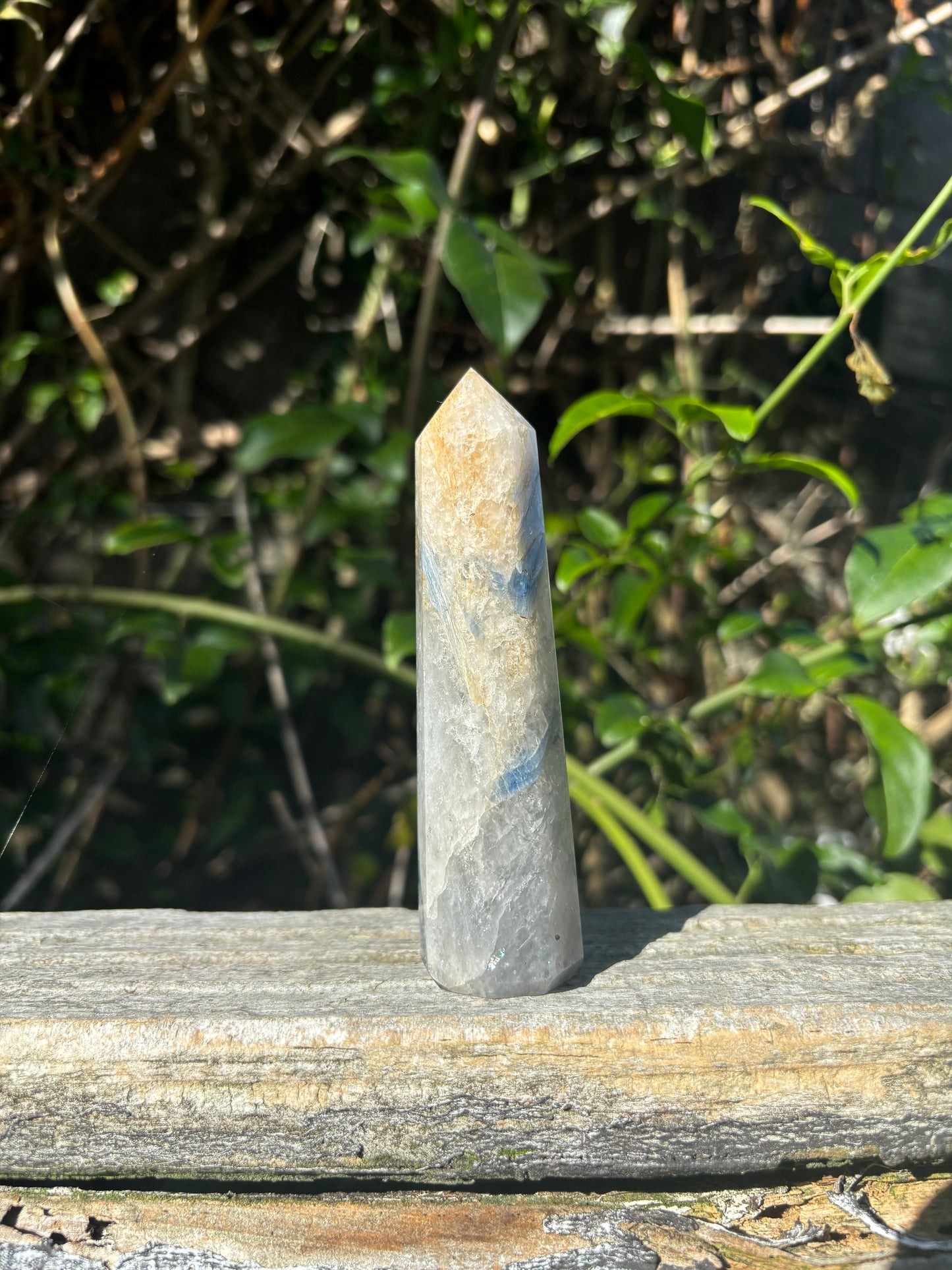 Blue Kyanite & Quartz Point B