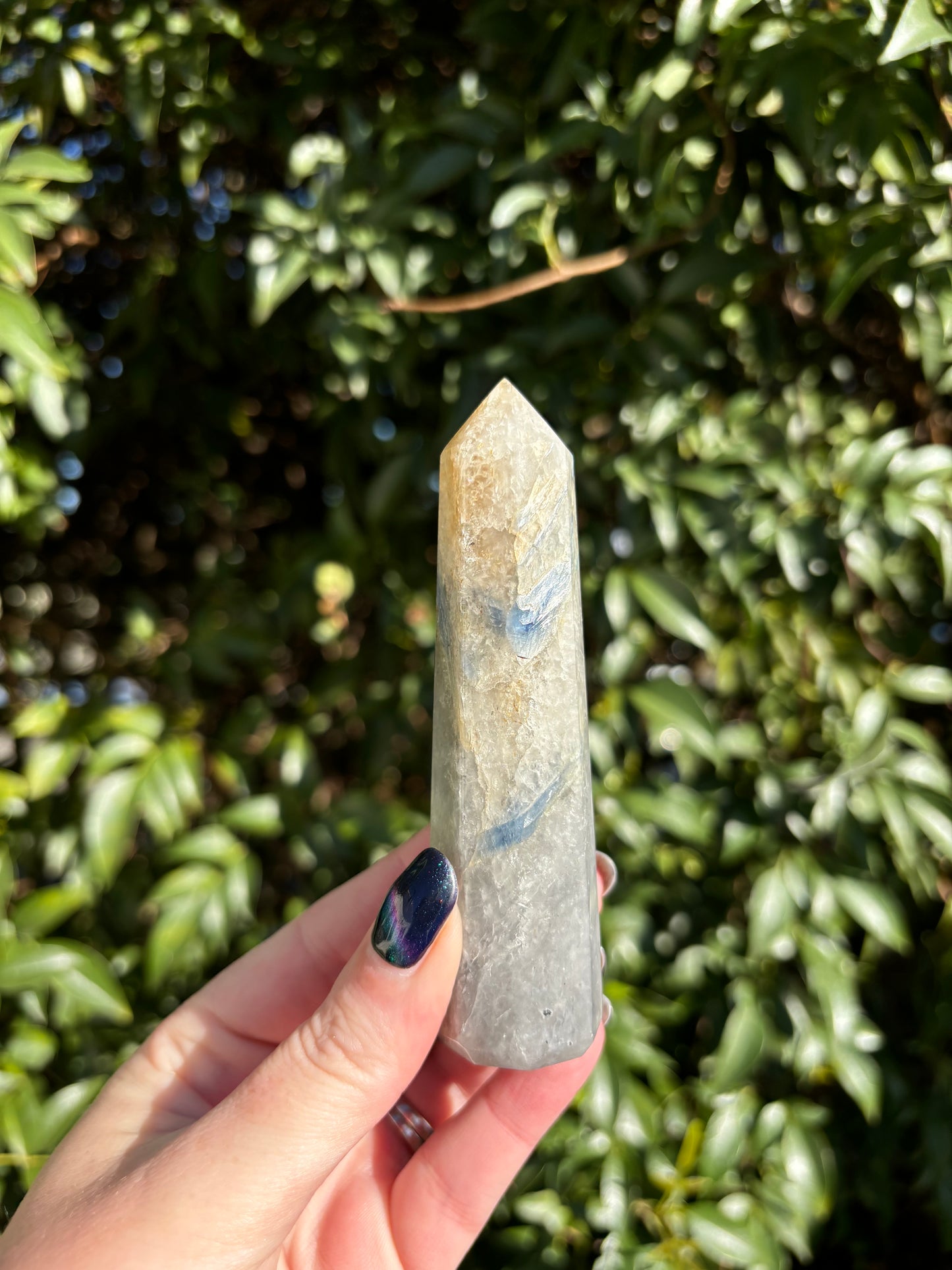 Blue Kyanite & Quartz Point B