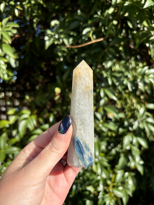 Blue Kyanite & Quartz Point B