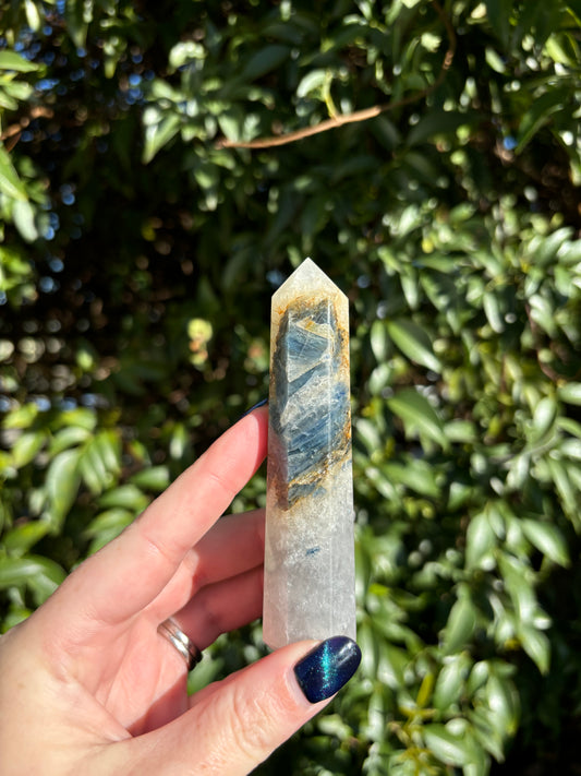 Blue Kyanite & Quartz Point C