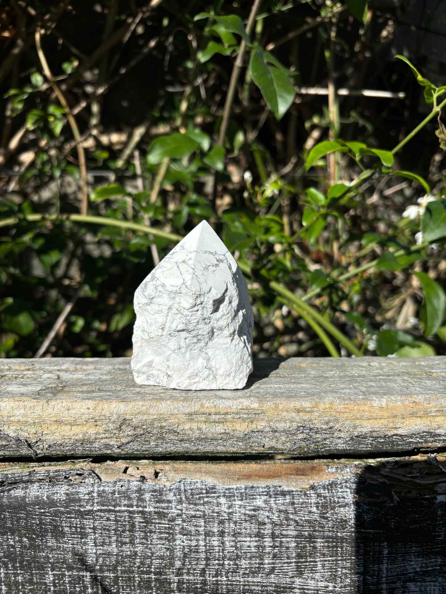 Howlite Semi Polished Point A