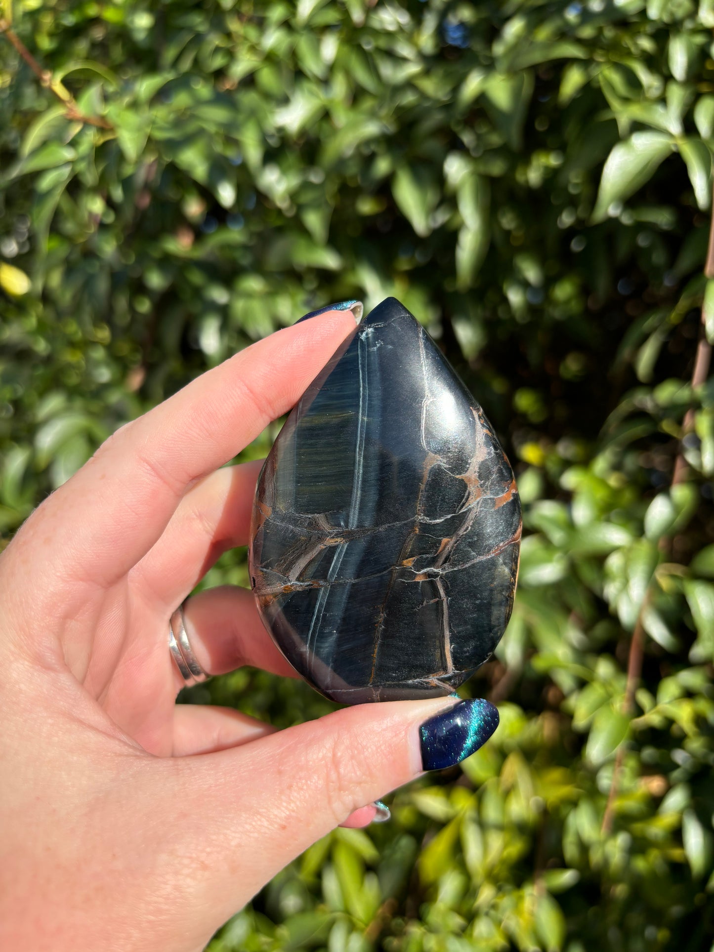 Blue Tigers Eye Flame B