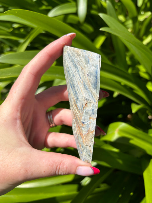 Blue Kyanite Polished Free Form Piece A