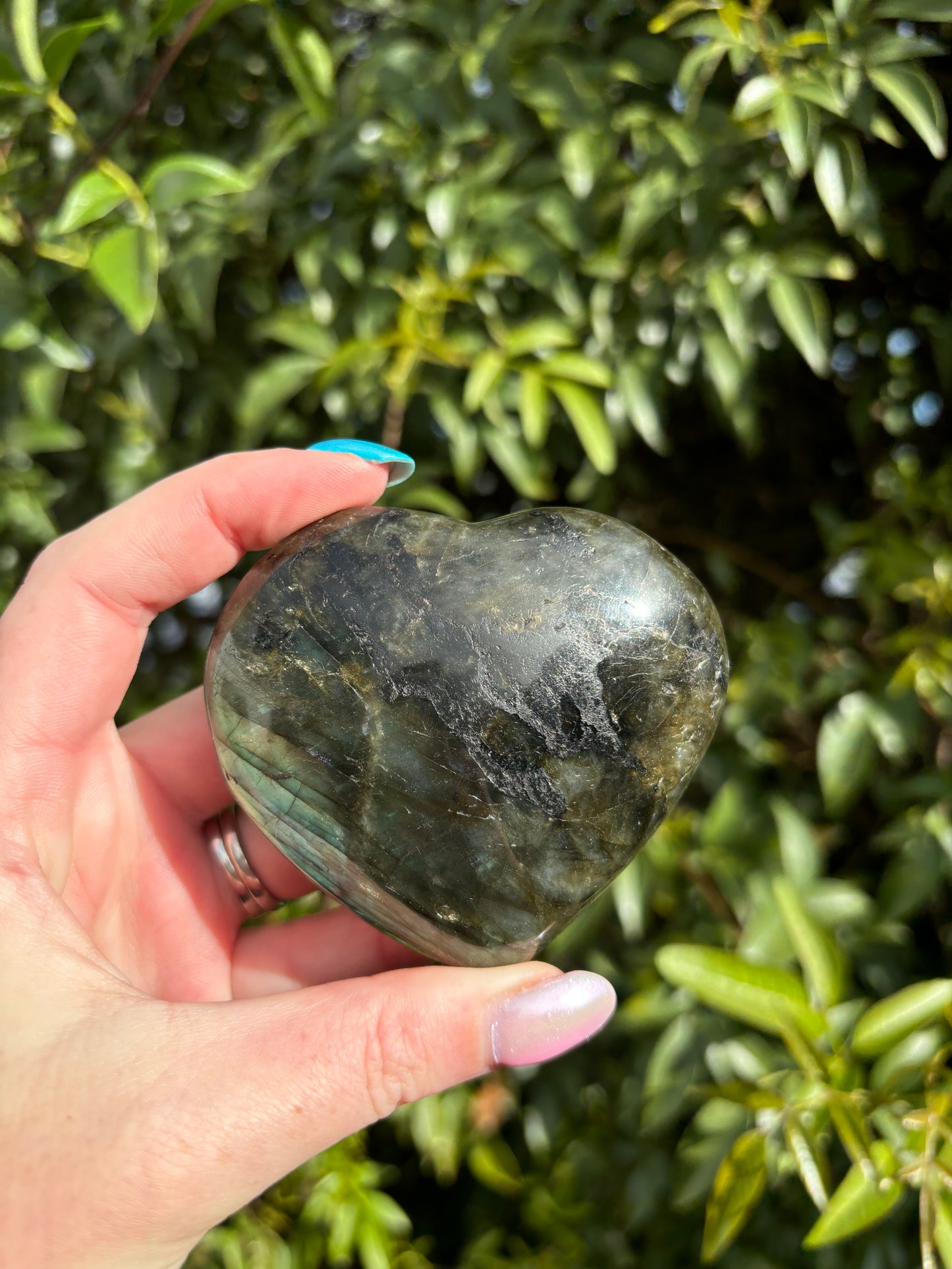 Labradorite Heart F