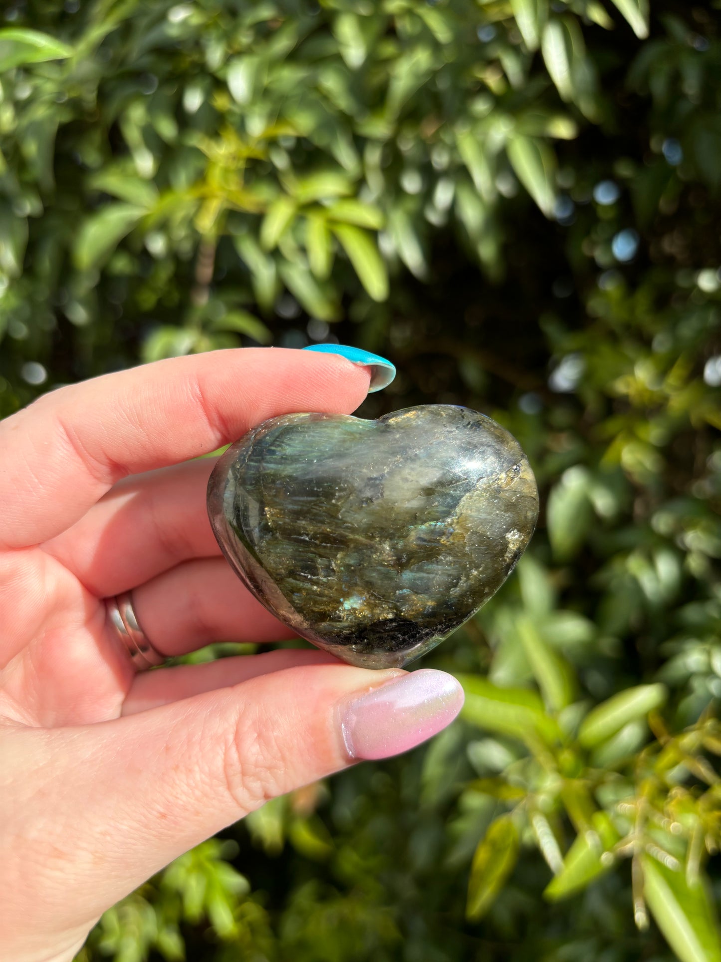 Labradorite Heart K