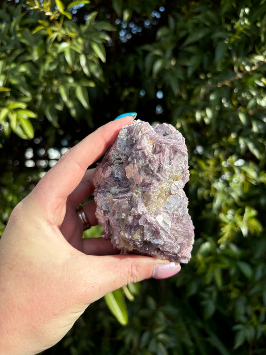 Lepidolite Rough Cluster A