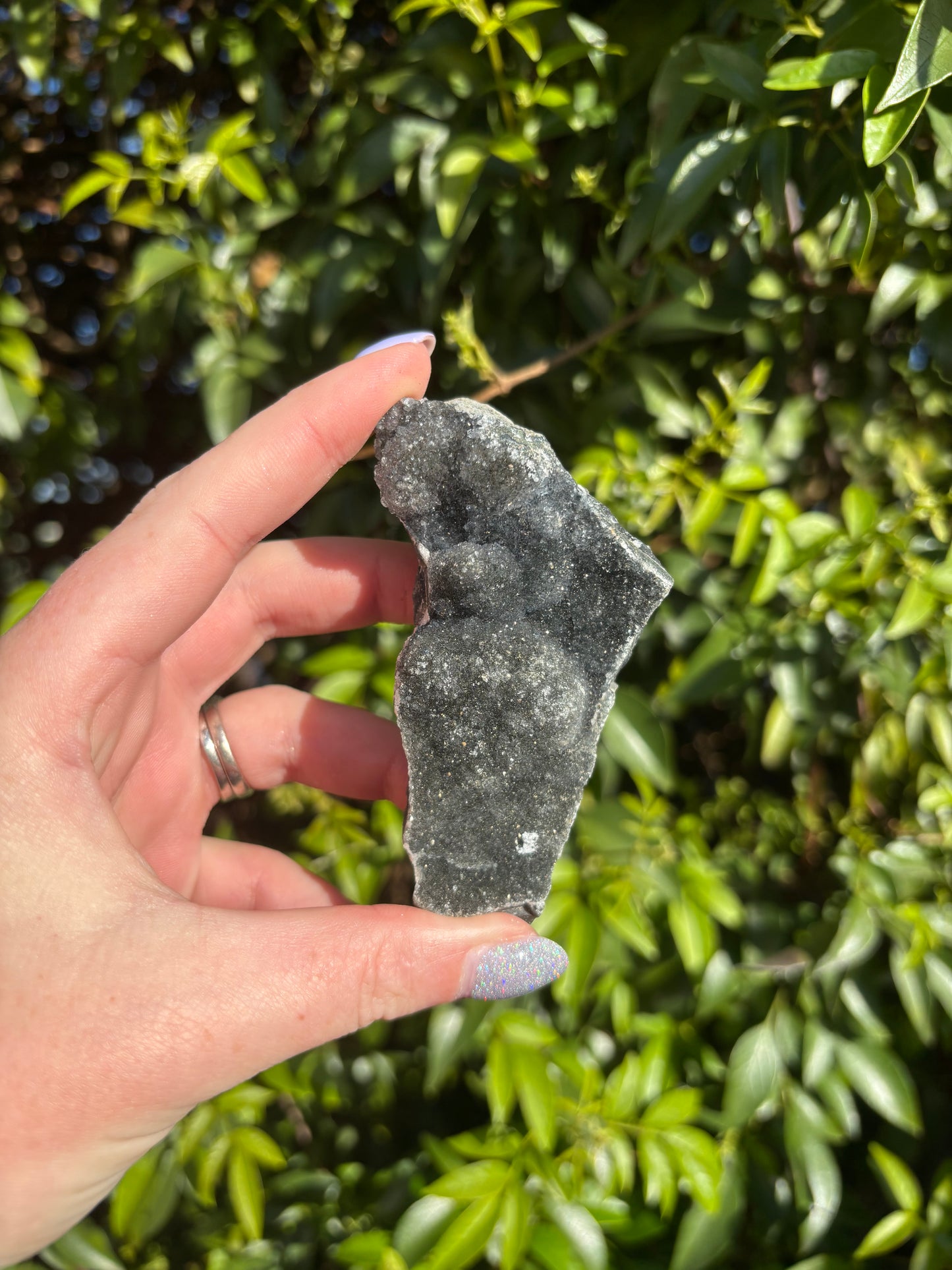 Black Amethyst Druze Piece B