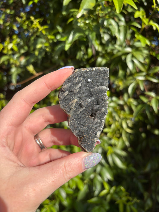 Black Amethyst Druze Piece D