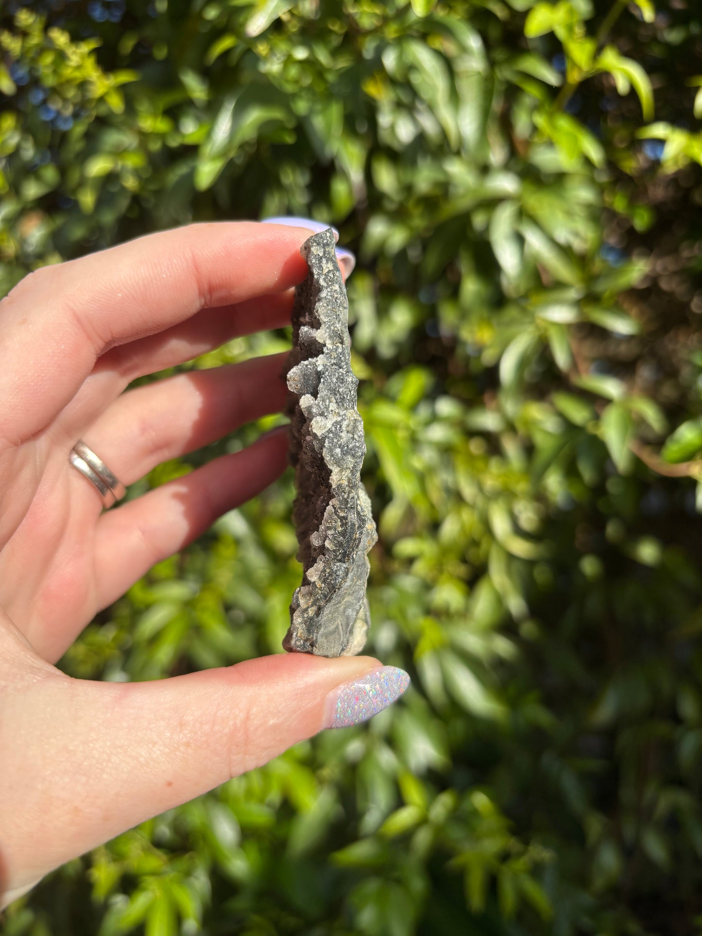 Black Amethyst Druze Piece D