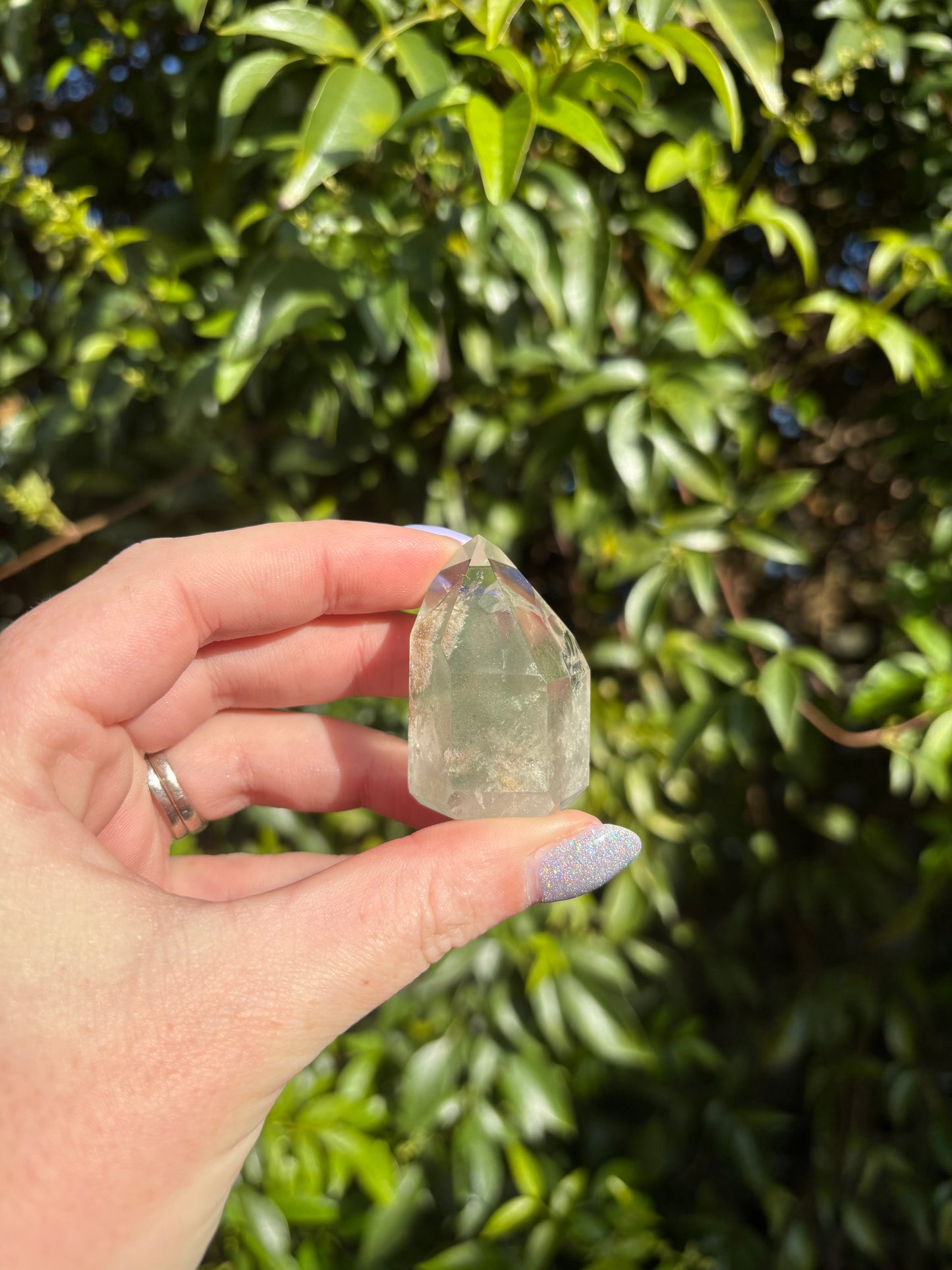 Chlorite Phantom Quartz Point A