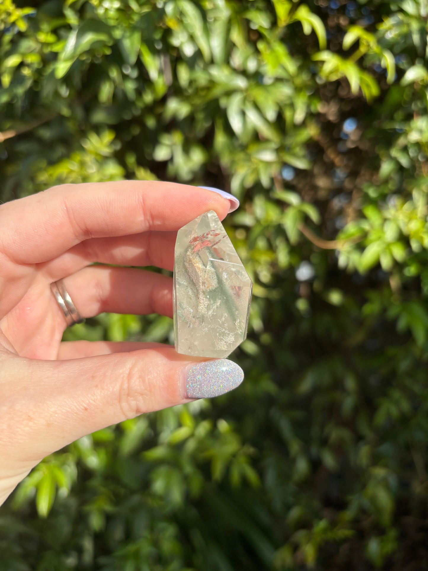 Chlorite Phantom Quartz Point A