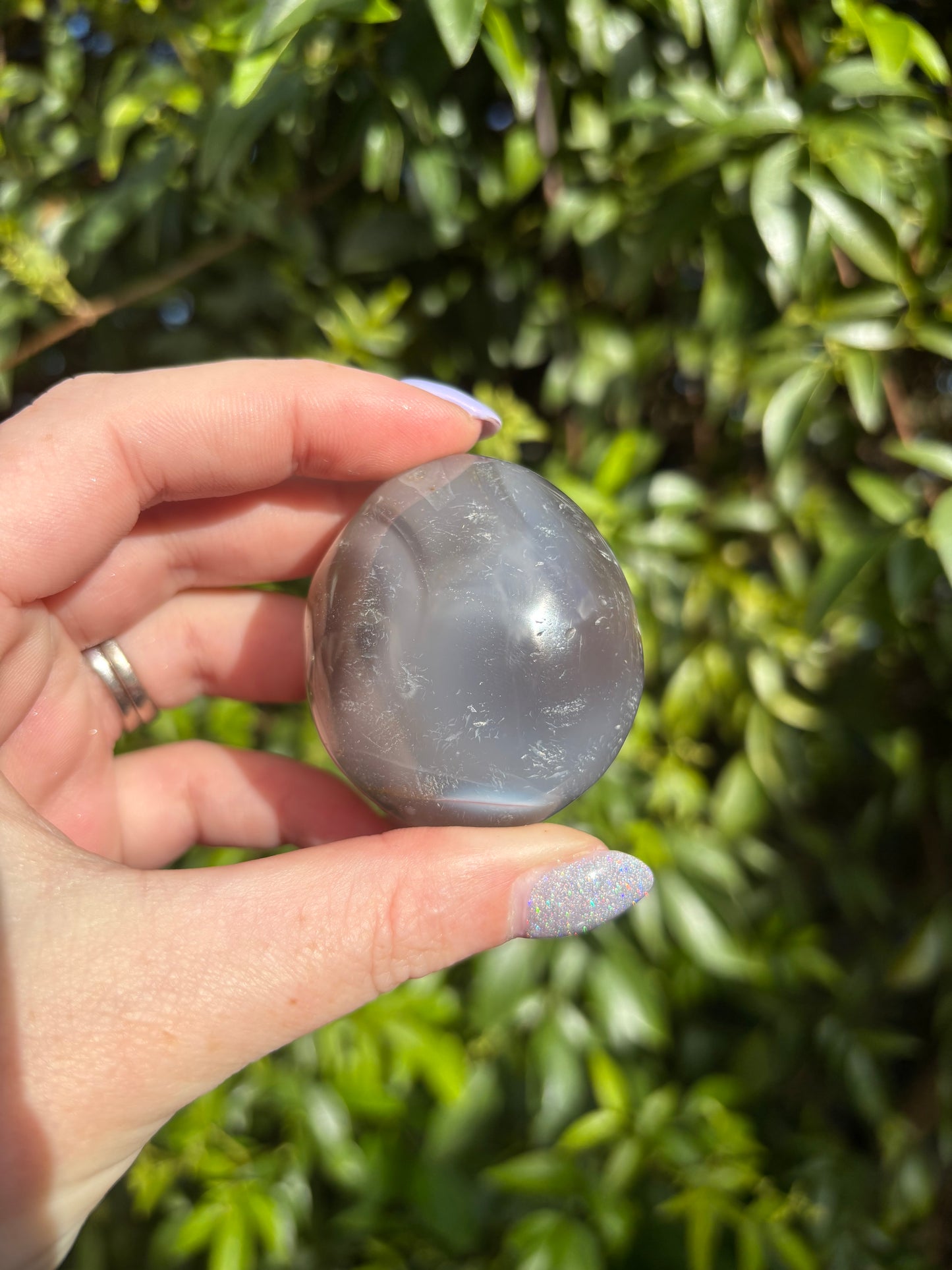 Orca Agate Palm Stone E