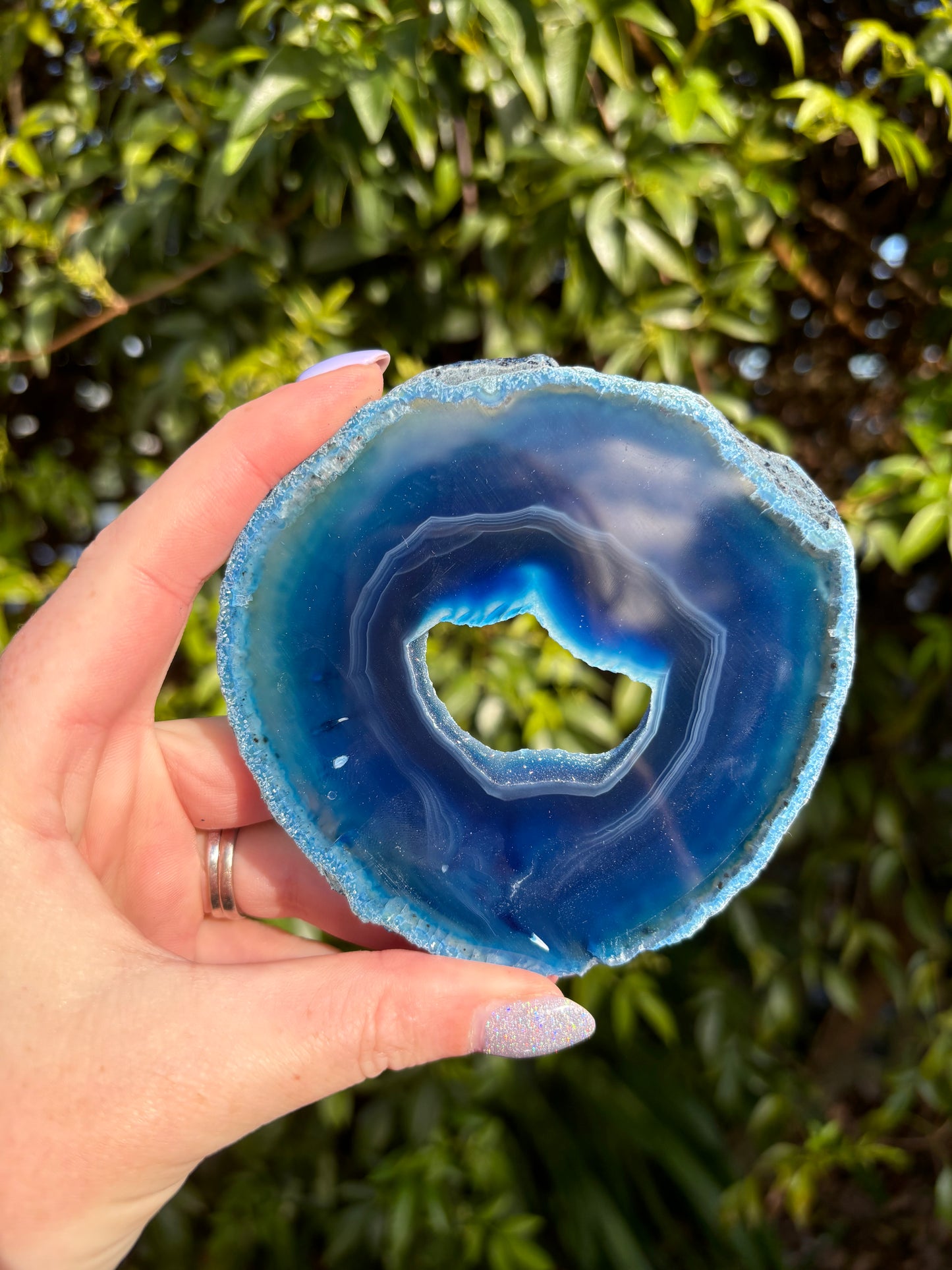 Agate Slice | Medium Blue B