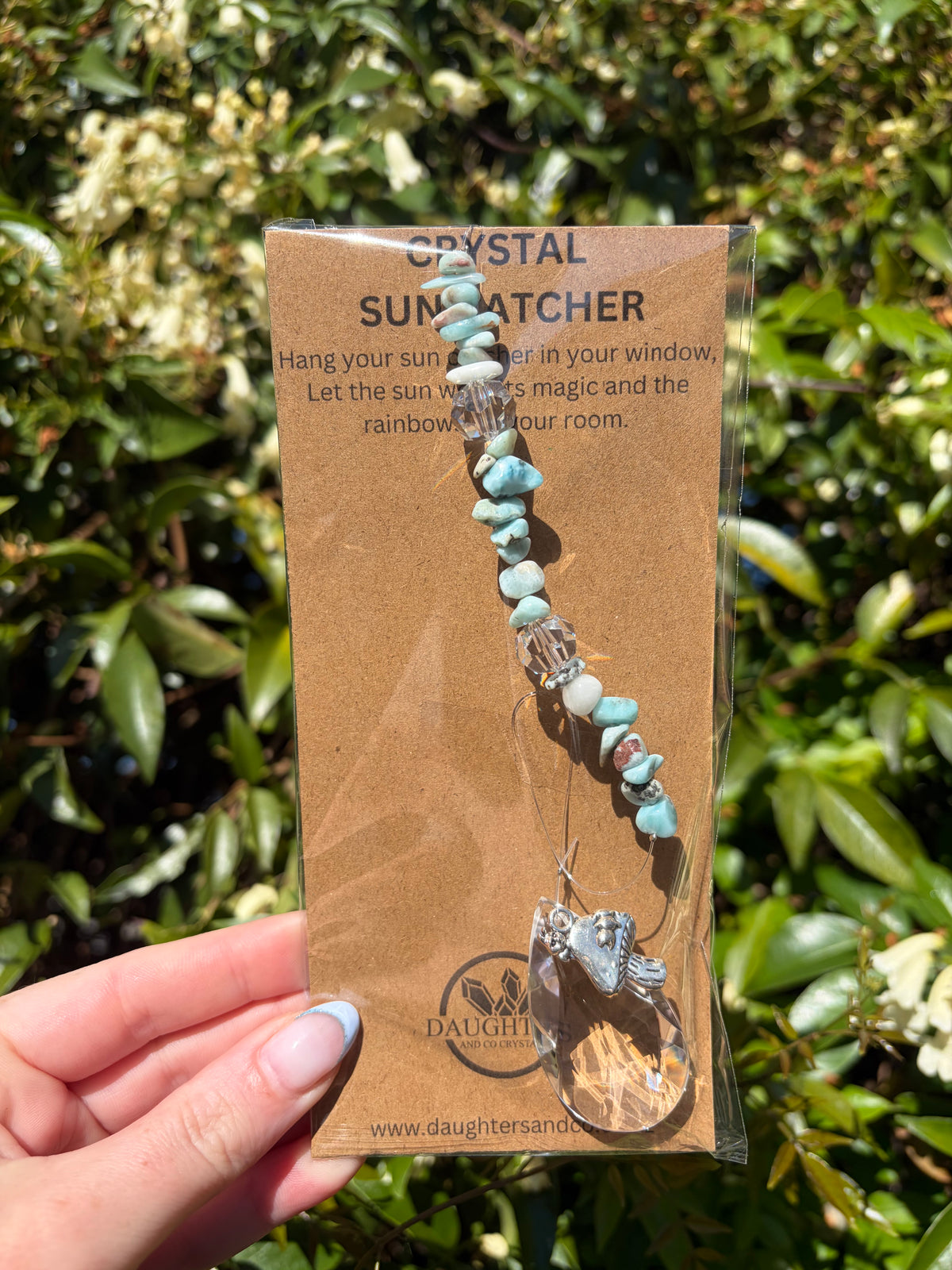 Larimar | Tear Drop Sun Catcher