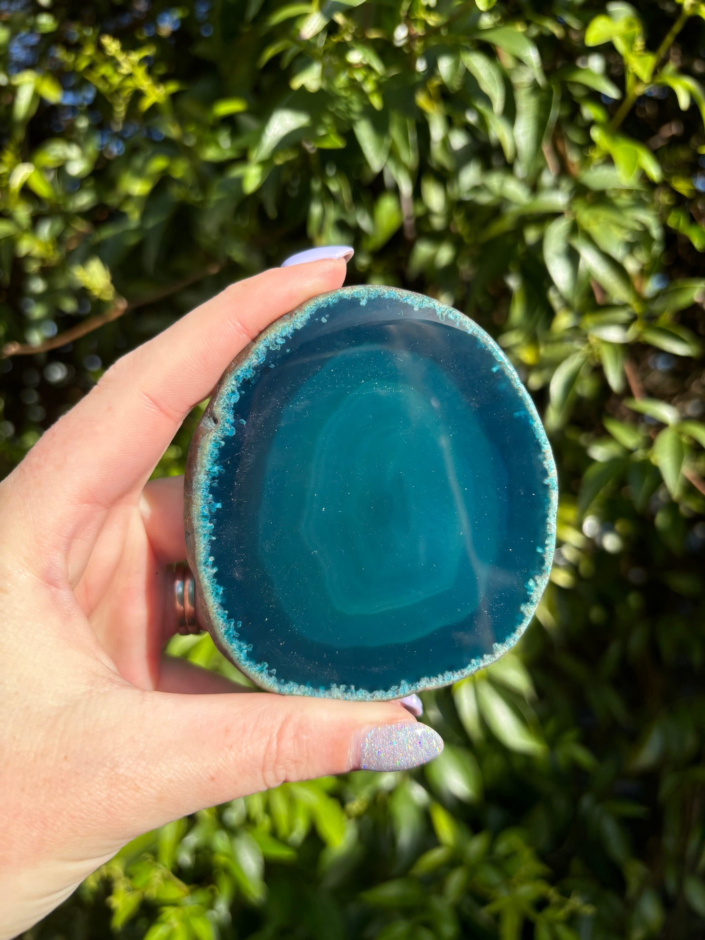 Agate Slice | Teal D