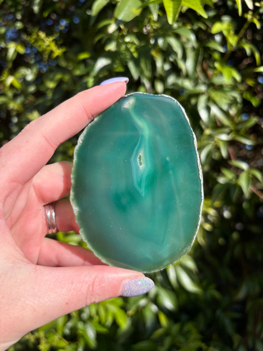 Agate Slice | Green A