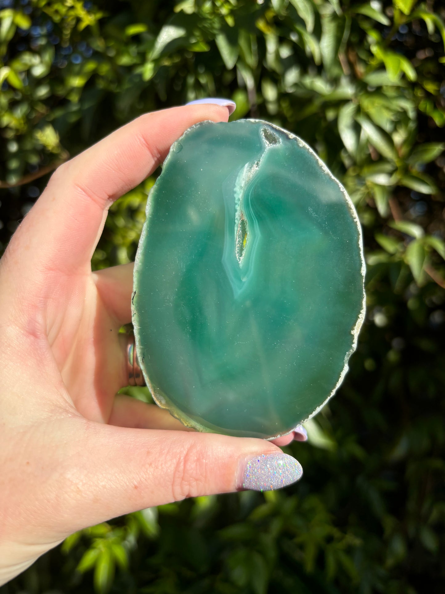Agate Slice | Green A