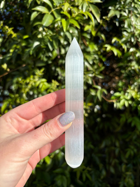 Selenite Wand Large