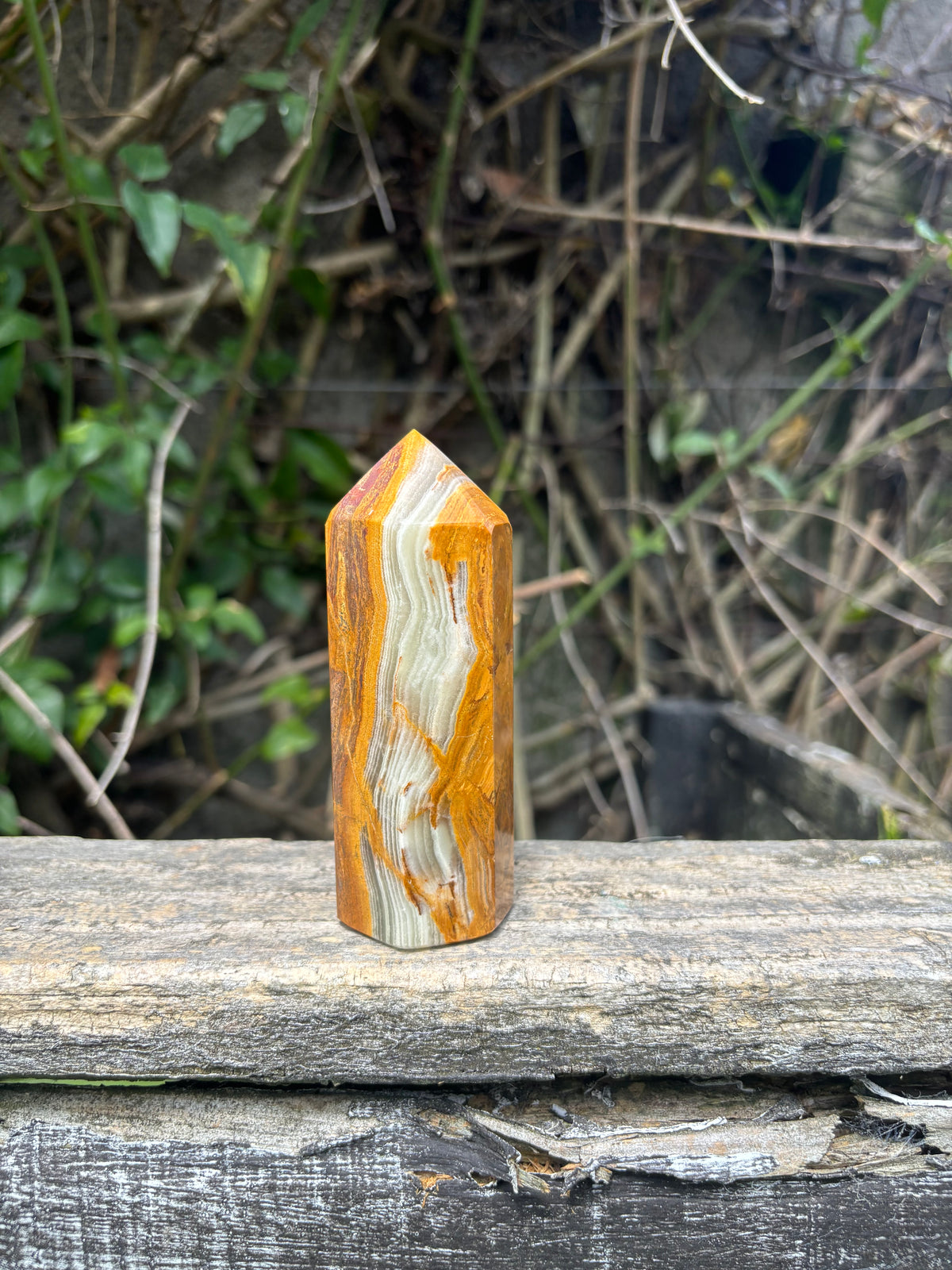 Banded Calcite Rocks Banded Calcite Point Small A – Daughters And Co Crystals