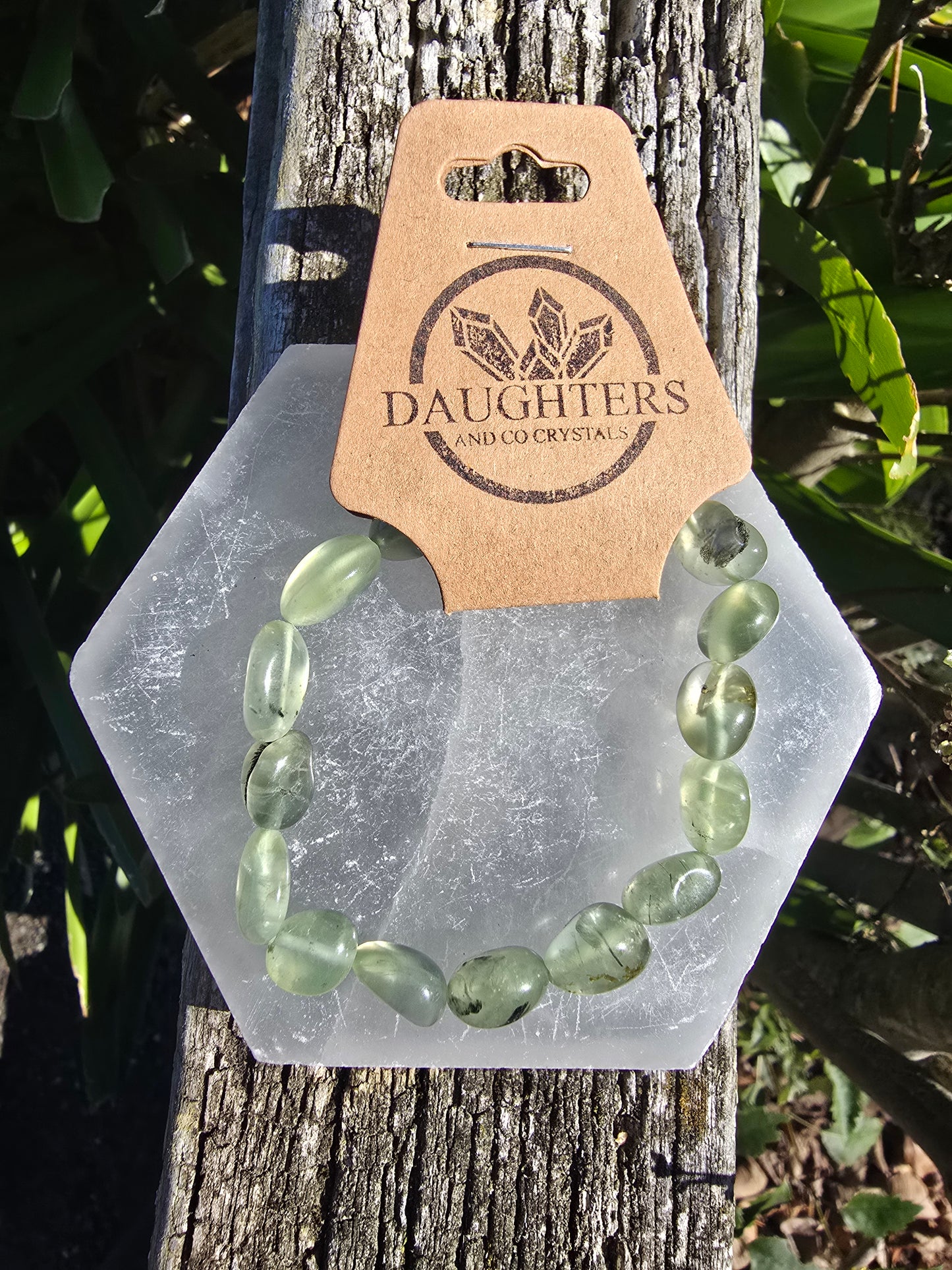 Prehnite | Large Nugget Bead Bracelet