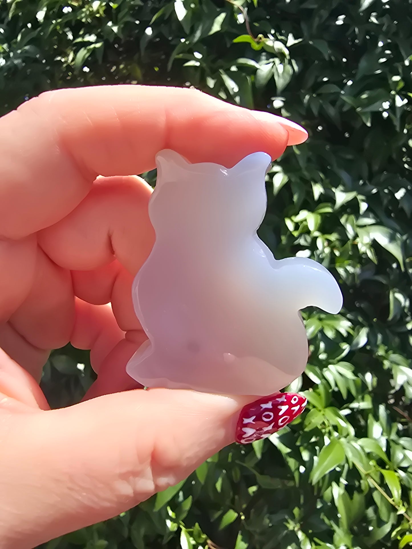Natural Agate Druzy Small Cat C
