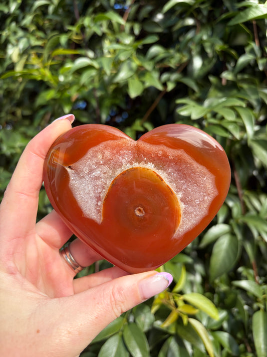Druzy Agate Large Heart A