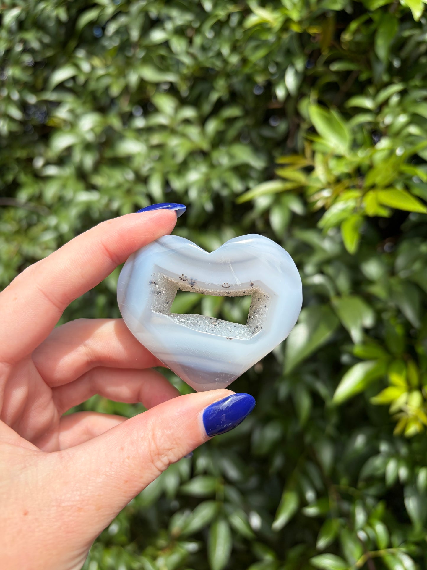 Druzy Agate Small Heart B