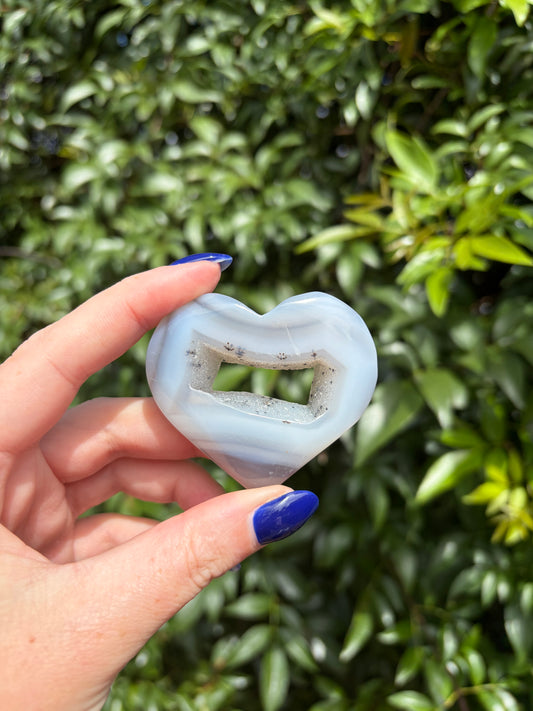 Druzy Agate Small Heart B