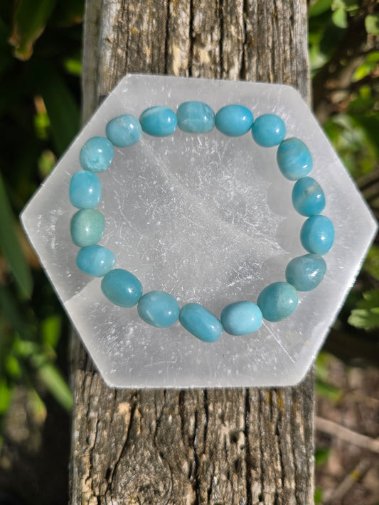 Amazonite | Nugget Bead Bracelet 10 mm