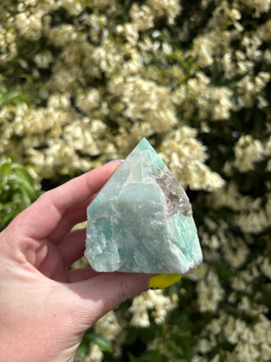 Amazonite Semi Polished Point A