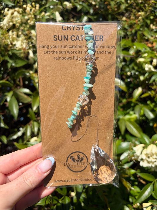 Amazonite | Tear Drop Sun Catcher