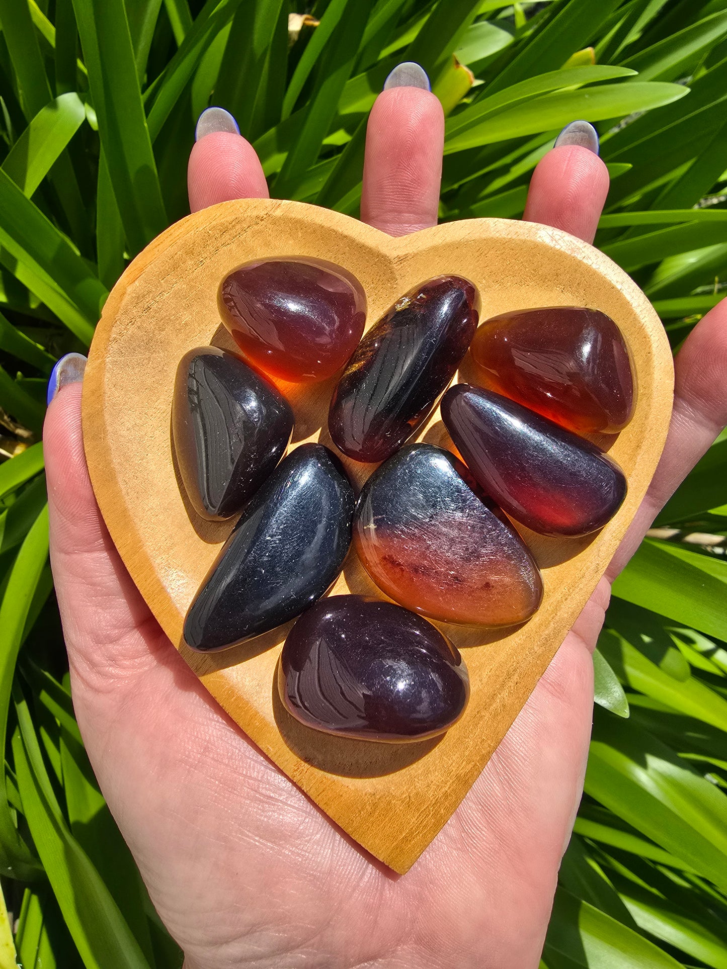 Amber Tumbled Stone Medium