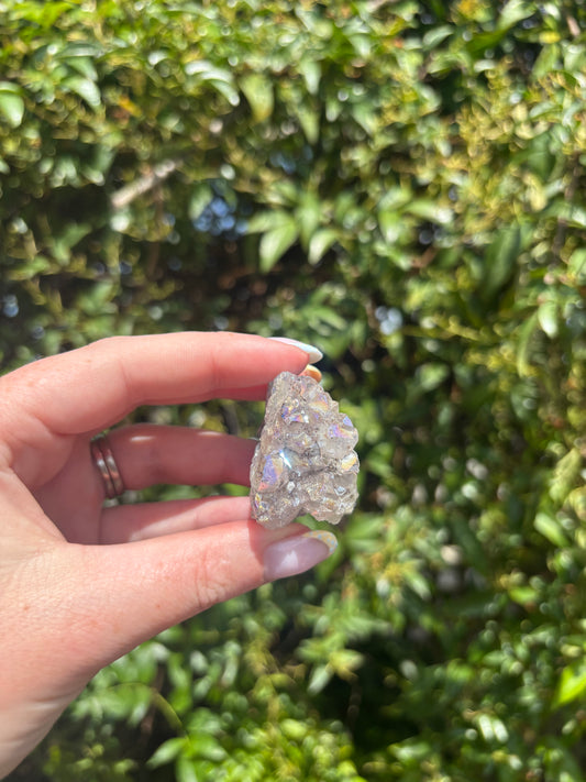 Aura Amethyst Druze Piece C