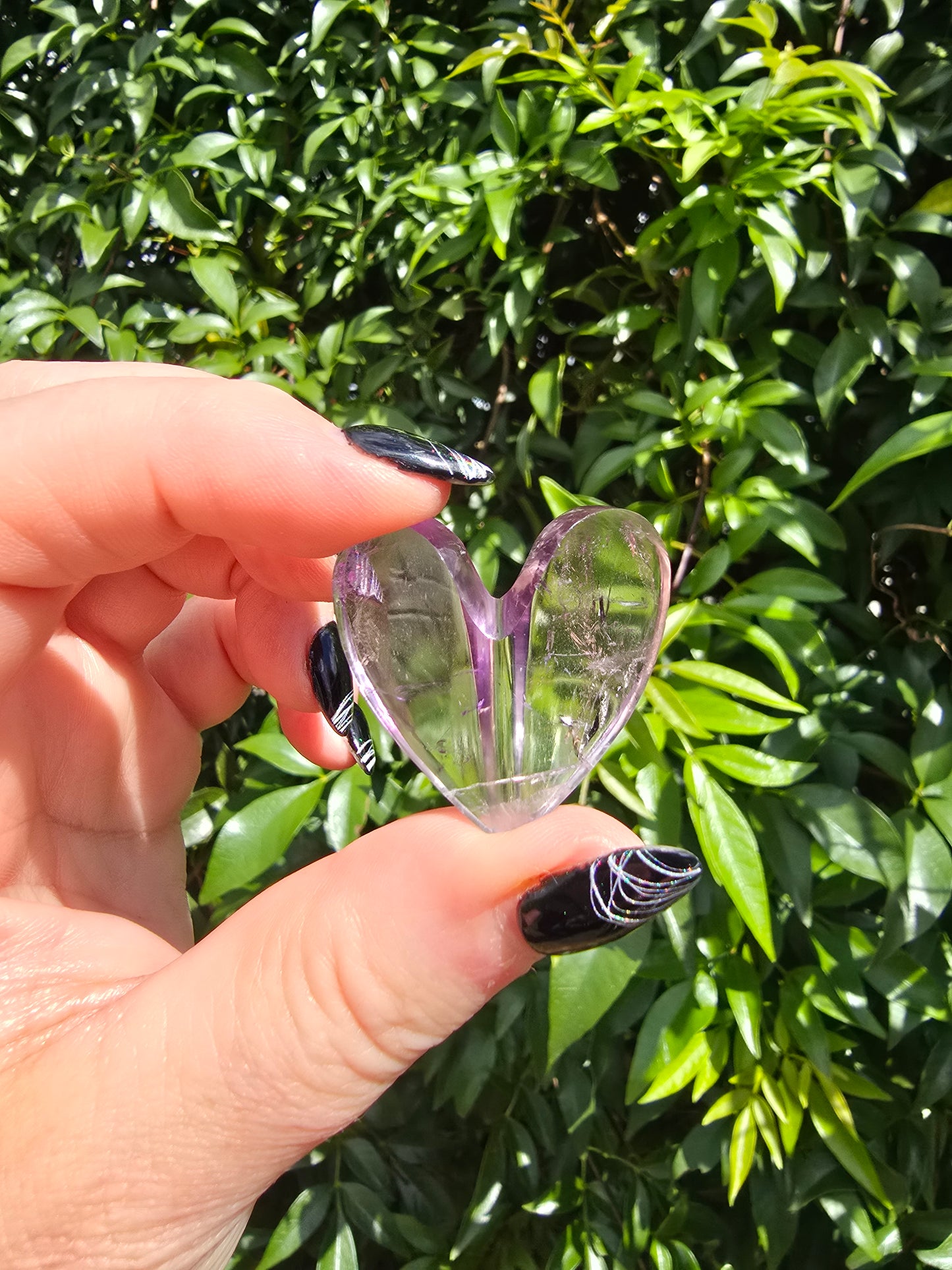 Amethyst 3D Small Heart