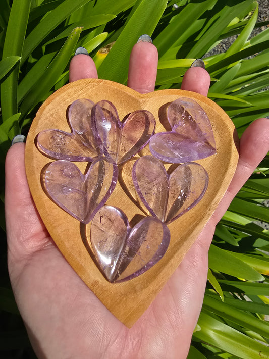 Amethyst 3D Small Heart