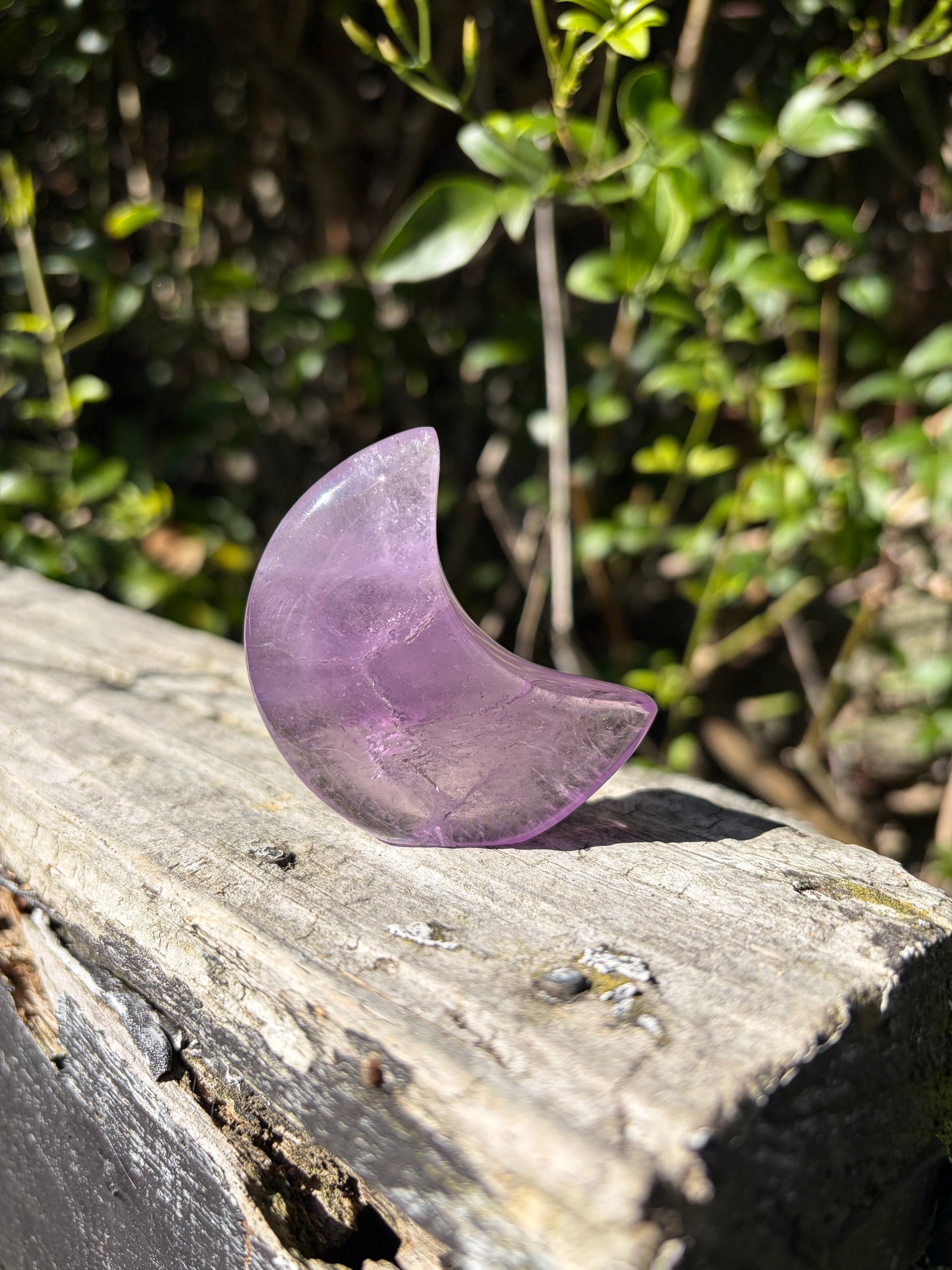 Amethyst Self Standing Moon B