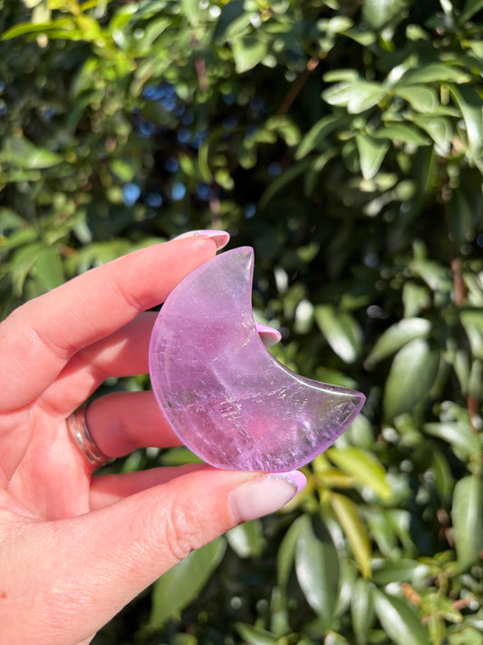 Amethyst Self Standing Moon B
