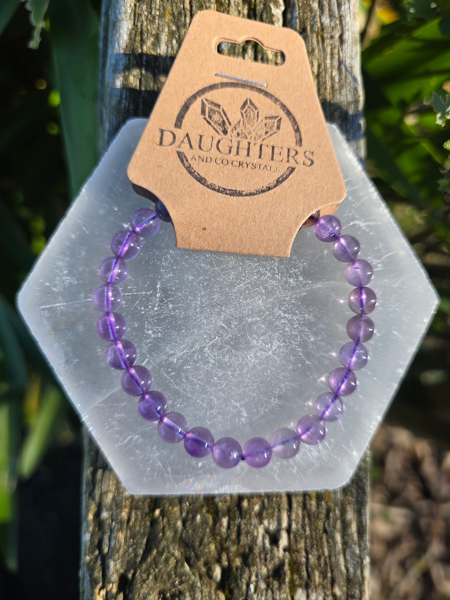 Amethyst | Round Bead Bracelet 6 mm